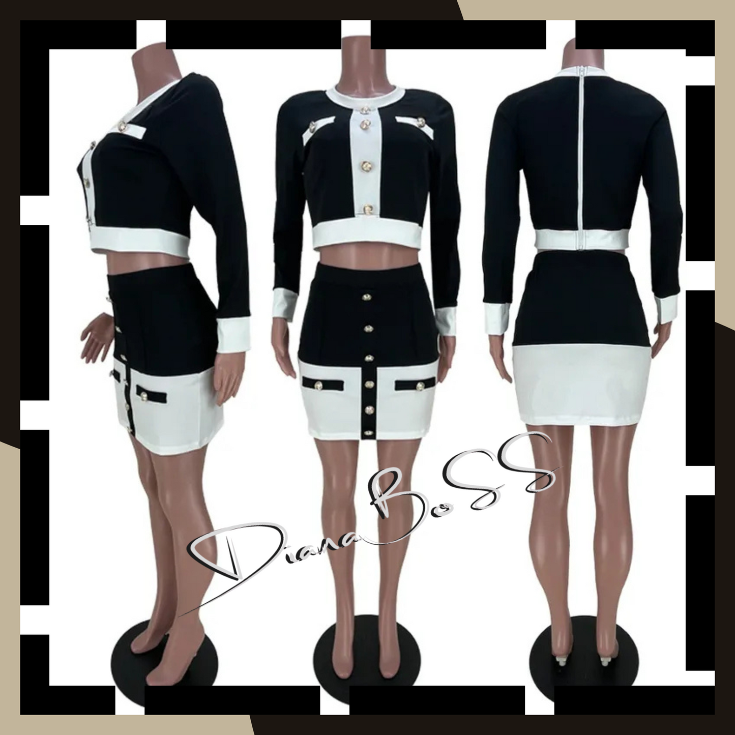 DIANA BOSS BUSINESS SUIT- SKIRT SET