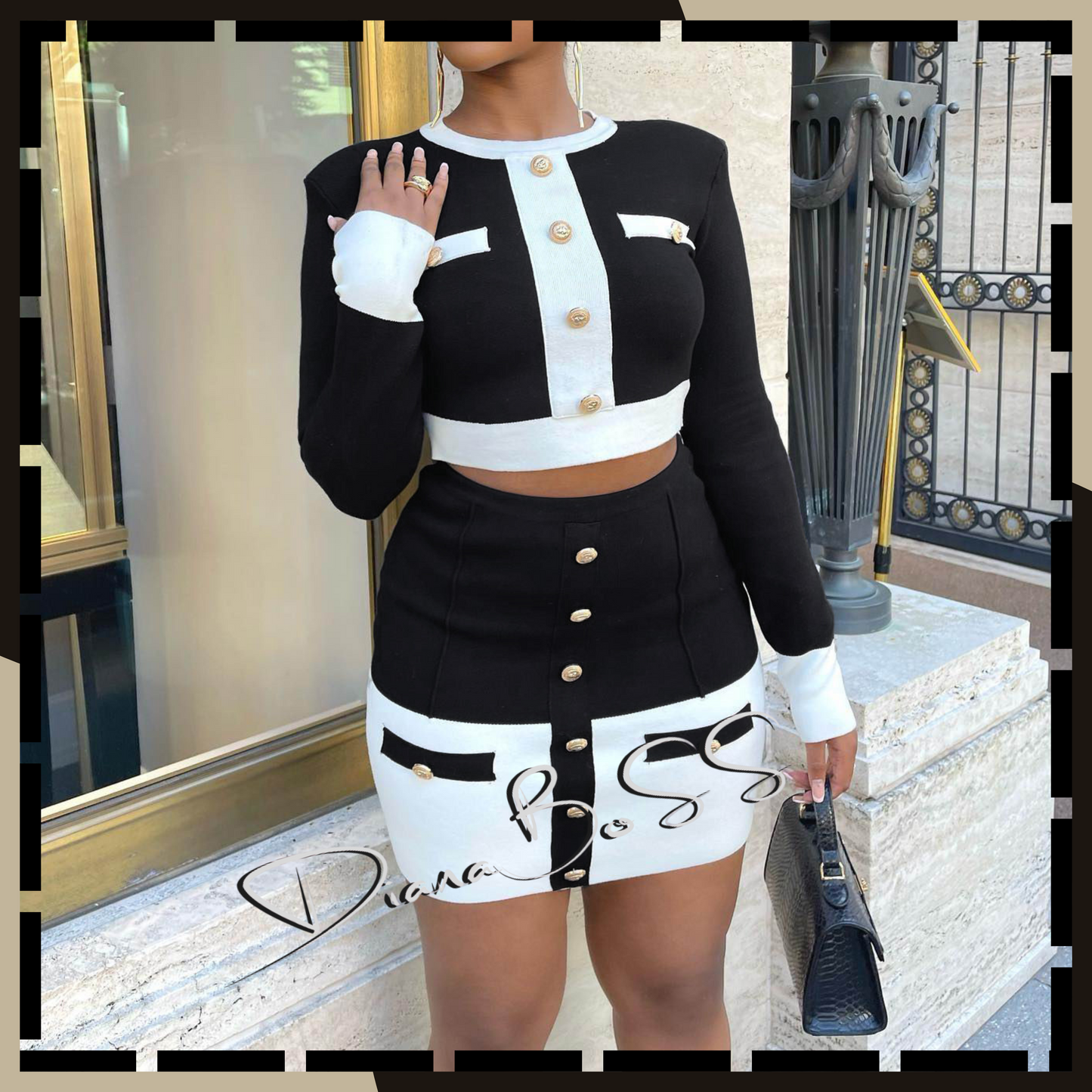 DIANA BOSS BUSINESS SUIT- SKIRT SET
