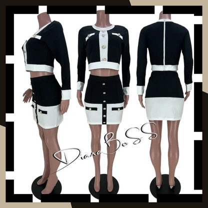DIANA BOSS BUSINESS SUIT- SKIRT SET