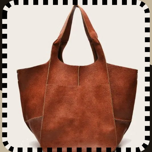 PU Leather Vintage Tote Bag